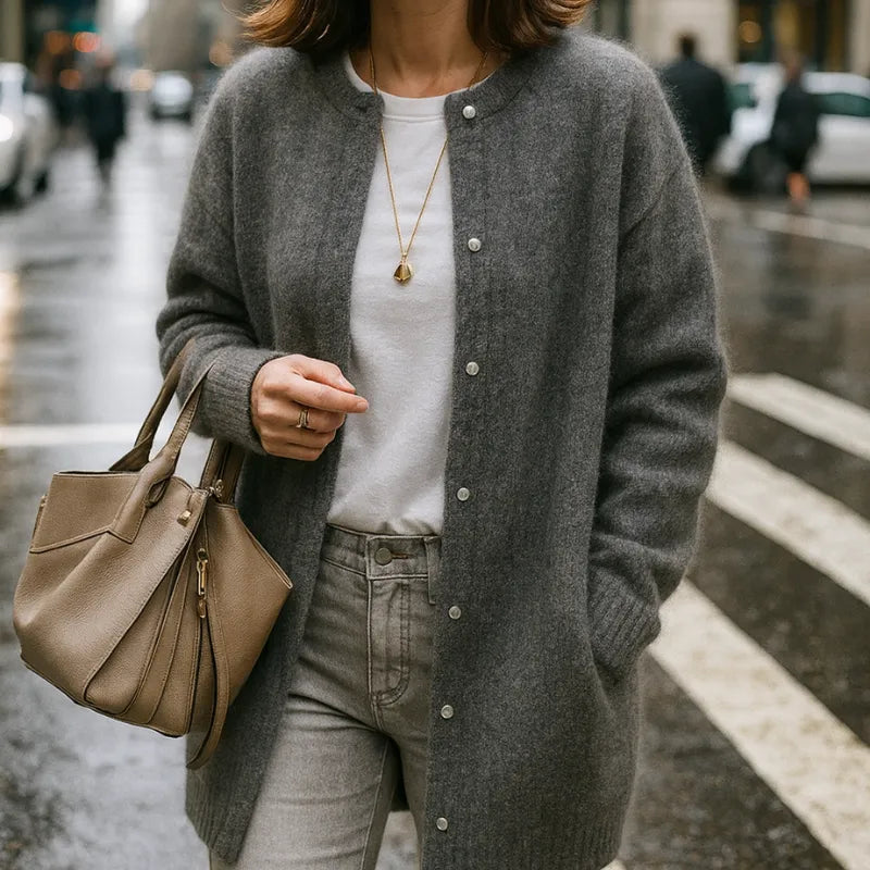 Cardigan long en laine douce Juliette™