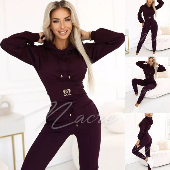 SURVÊTEMENT DEUX PIÈCES POUR FEMME AVEC CAPUCHE