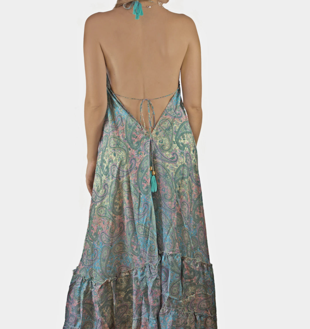 Robe longue à imprimé bohémien