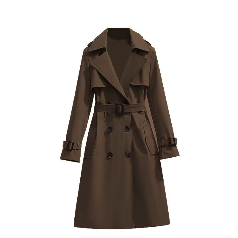 Trench-coat Femme Style Coréen – Élégant & Casual Mi-long Saison 2025/2026