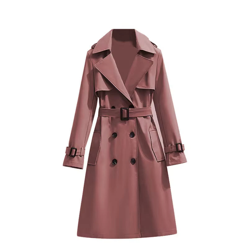Trench-coat Femme Style Coréen – Élégant & Casual Mi-long Saison 2025/2026