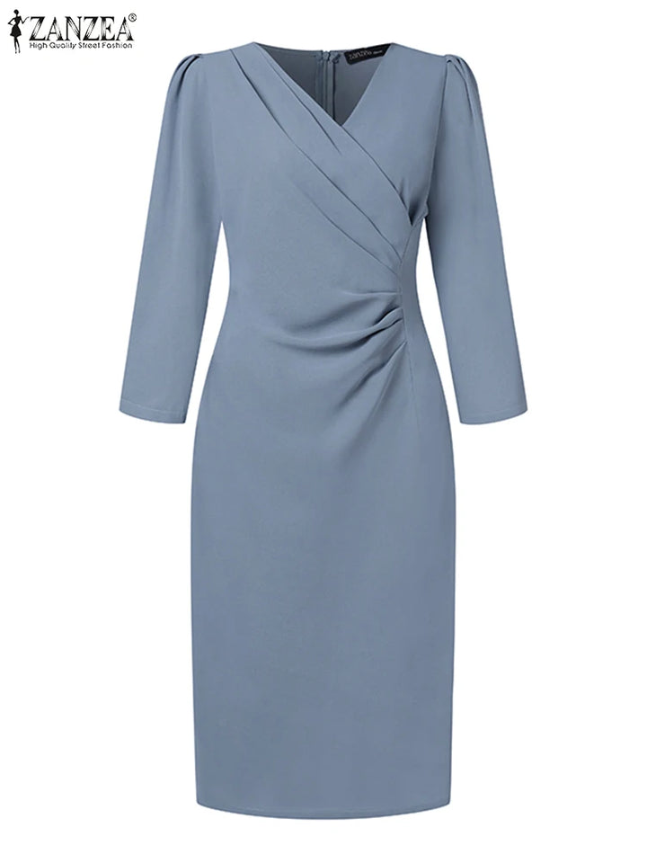 Robe élégante à manches 3/4