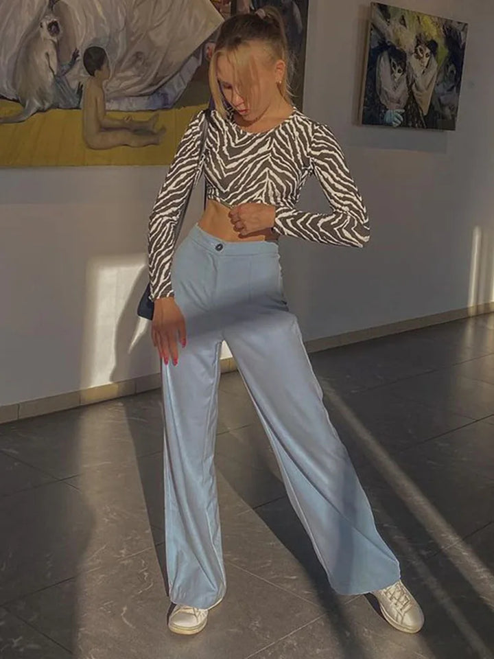 T-shirt à manches longues  col rond