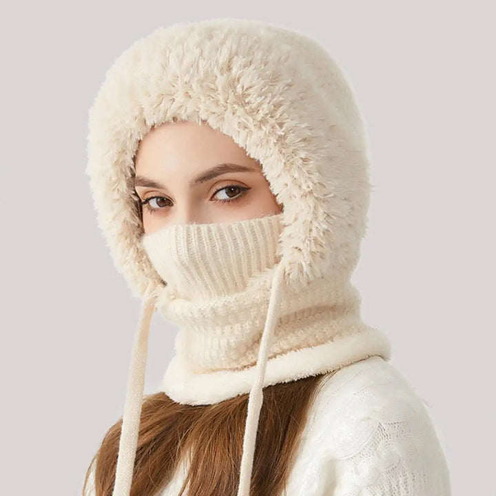 Ensemble Hiver 3-en-1 – Bonnet + Écharpe Doux & Chaud avec Cache-Visage