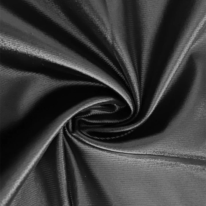 Jupe en cuir taille haute