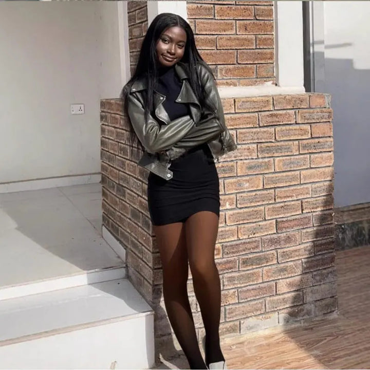 Legging Femme Shaping Fleece – Taille Haute & Effet Liftant