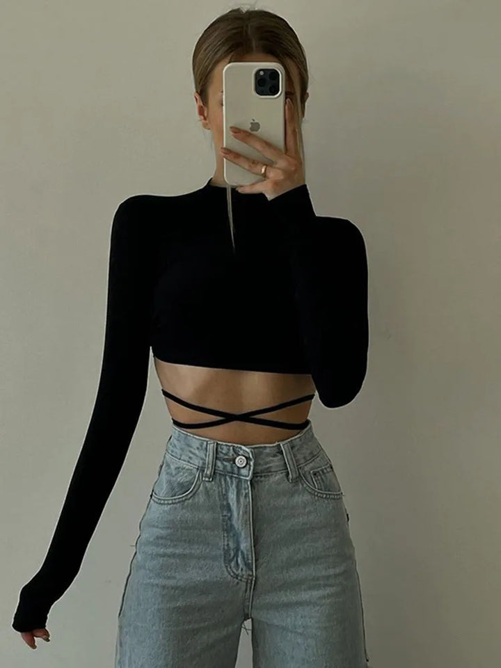 T-shirt à manches longues  col rond