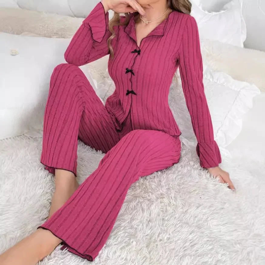 Pyjama Femme d’Intérieur – Confortable & Chaud pour Automne-Hiver