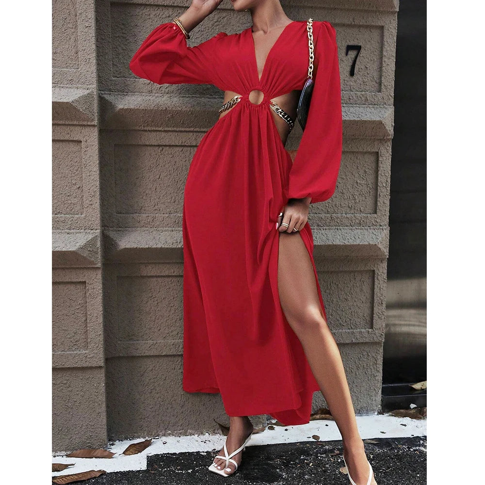 Plongeant à manches longues