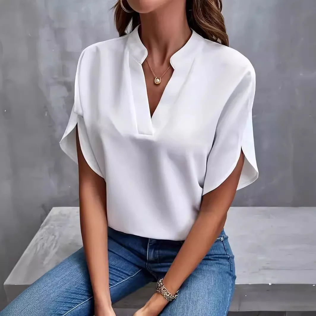 Blouse à col en V