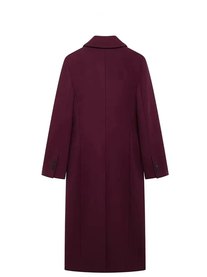 Manteau en laine bordeaux Hannah