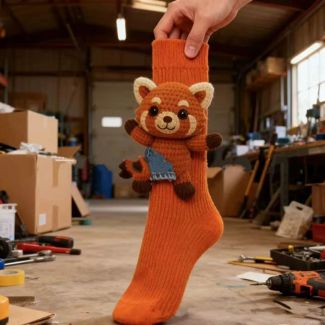 Chaussettes Douces et Chaudes avec Motifs Animaux – Cocooning Hiver