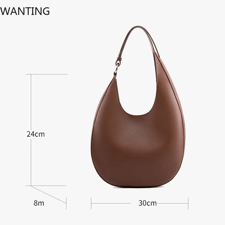 Sac à Main Femme en Cuir Véritable – Tote Bag Luxe Grande Capacité