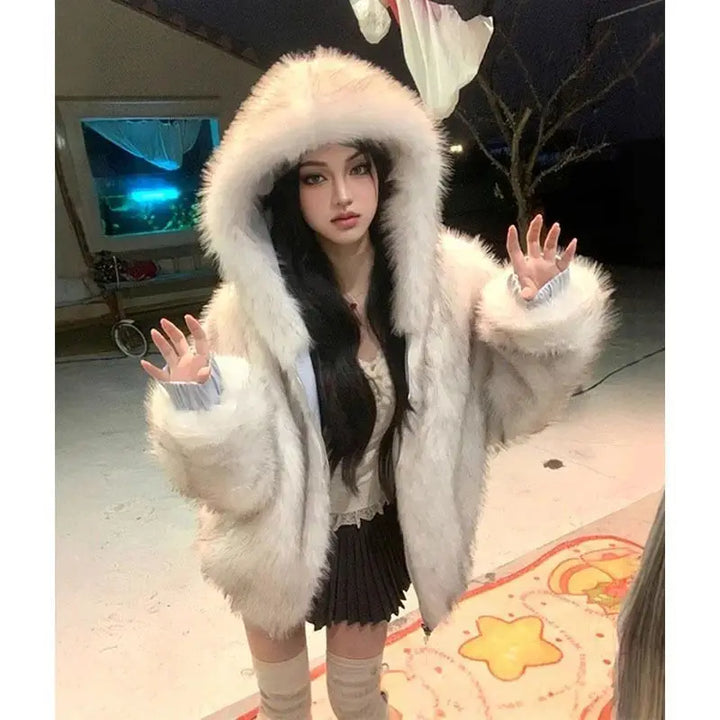 Veste Matelassée Réversible à Capuche – Parka Hiver Épais & Chaud pour Hommes et Femmes